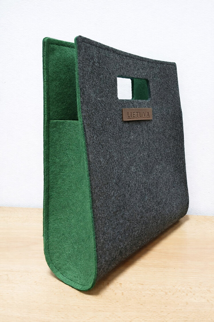 Veltinio krepšiai su įmonės logotipu