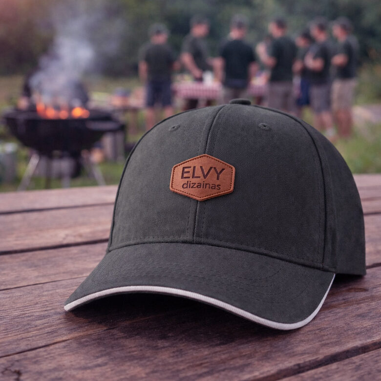 Kepurėlė su logotipu | Unisex medvilninė kepurė su reguliuojamu dydžiu