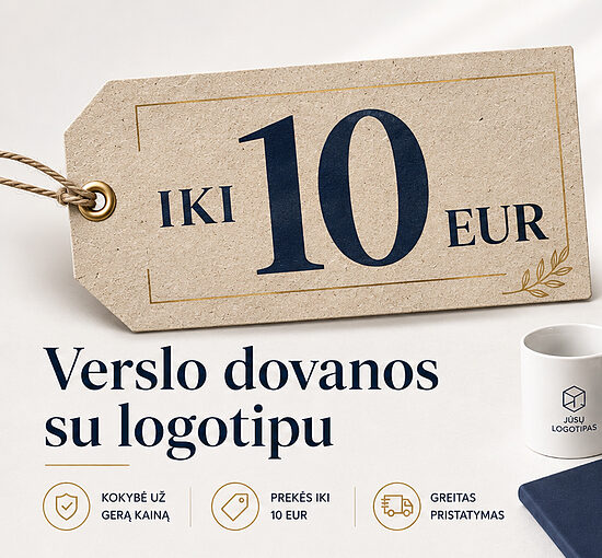 Iki 10 Eur Verslo dovanos ir reklaminė atributika