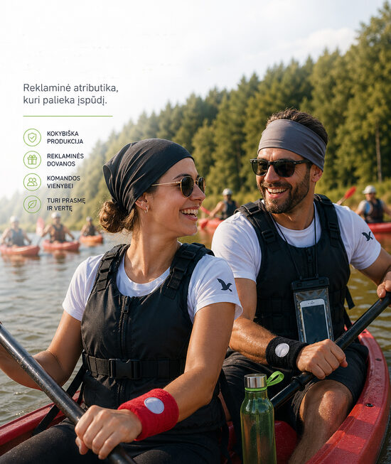 Laisvalaikio ir sporto prekės su logotipu įmonėms | Verslo dovanos