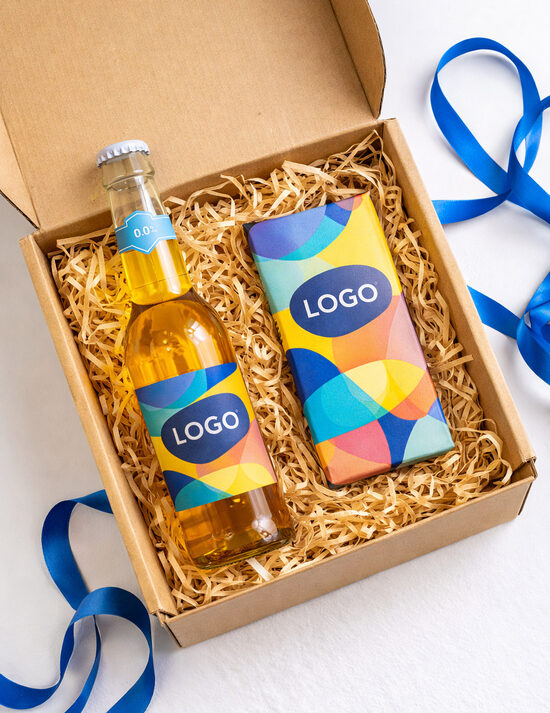 Gėrimai su logotipu