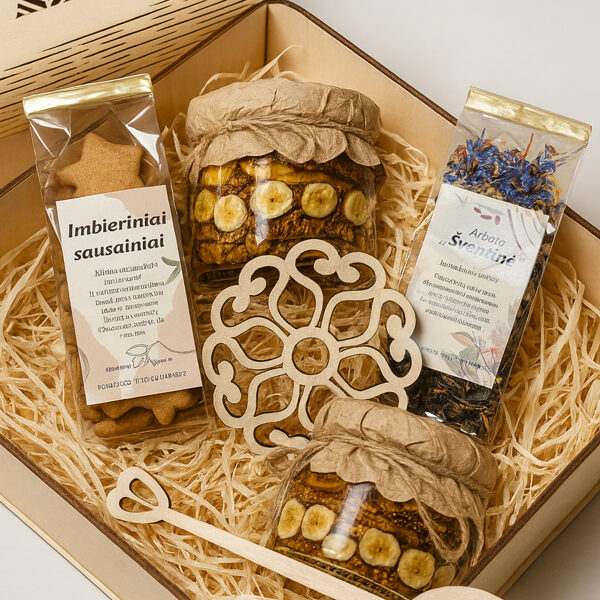 Dovanų rinkiniai su riešutainiais