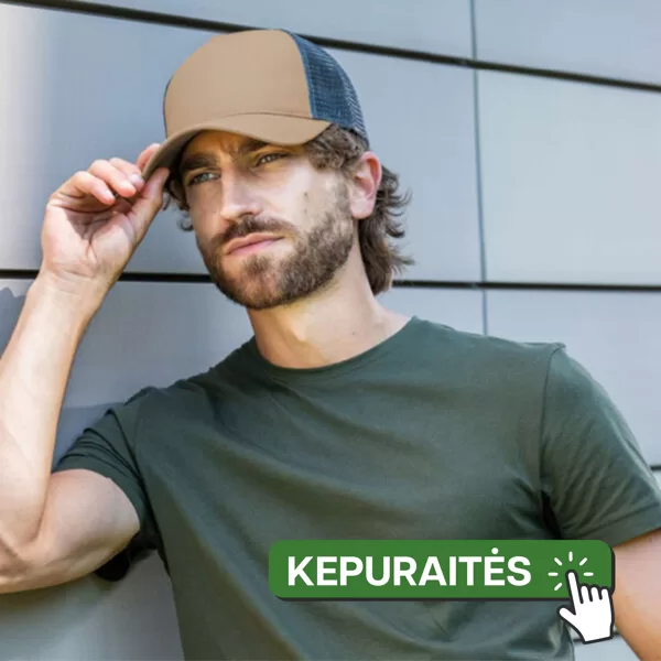 Kepuraitės su logotipu